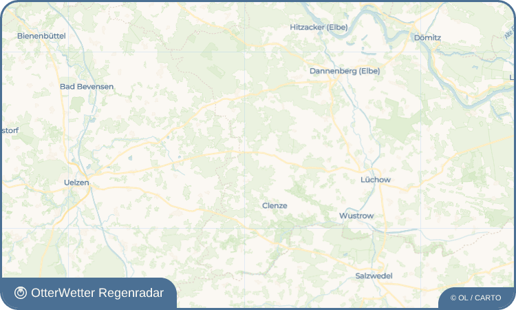 OtterWetter Regenradar-Widget Kröte