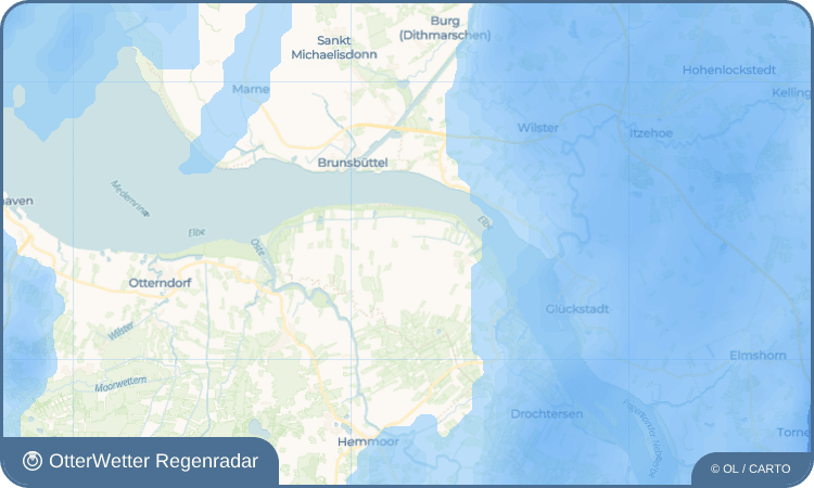 OtterWetter Regenradar-Widget Krummendeich