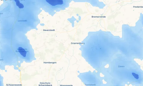 Regenradar Vorschaubild - Aktuelle Niederschläge in Kuhstedt und Umgebung