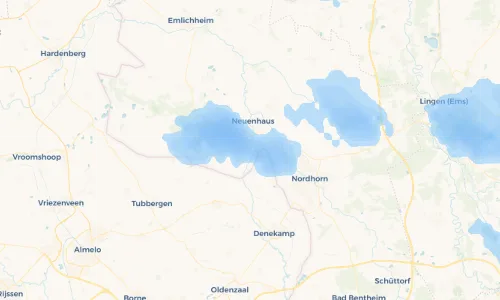 Regenradar Vorschaubild - Aktuelle Niederschläge in Lage und Umgebung