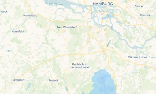Regenradar Vorschaubild - Aktuelle Niederschläge in Langenrehm und Umgebung