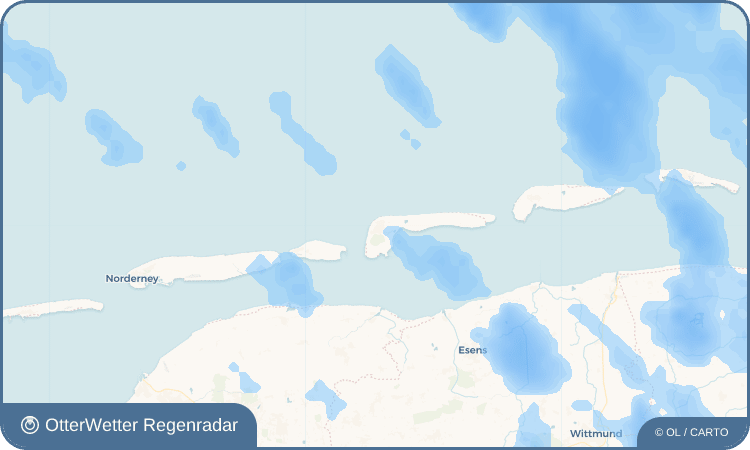 OtterWetter Regenradar-Widget Langeoog