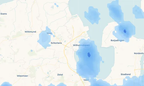 Regenradar Vorschaubild - Aktuelle Niederschläge in Langewerth und Umgebung