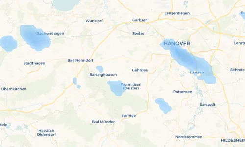 Regenradar Vorschaubild - Aktuelle Niederschläge in Langreder und Umgebung