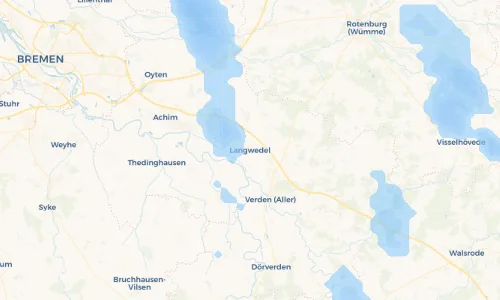 Regenradar Vorschaubild - Aktuelle Niederschläge in Langwedel und Umgebung