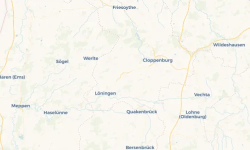 Regenradar Vorschaubild - Aktuelle Niederschläge in Lastrup und Umgebung