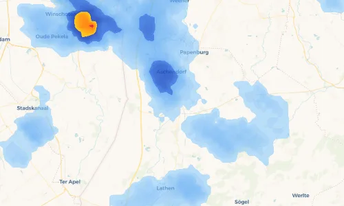 Regenradar Vorschaubild - Aktuelle Niederschläge in Lehe, Ems und Umgebung