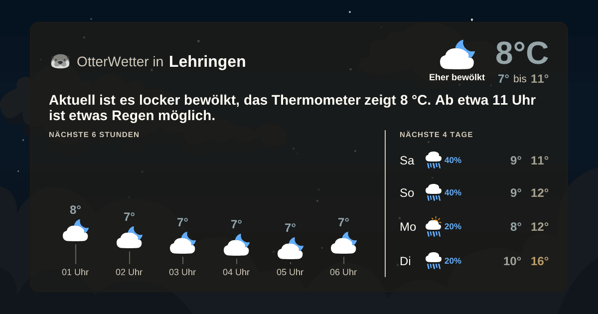 OtterWetter-Widget Lehringen