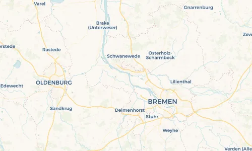 Regenradar Vorschaubild - Aktuelle Niederschläge in Lemwerder und Umgebung