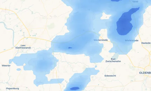 Regenradar Vorschaubild - Aktuelle Niederschläge in Lengenermoor und Umgebung