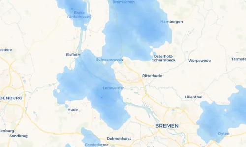 Regenradar Vorschaubild - Aktuelle Niederschläge in Leuchtenburg und Umgebung