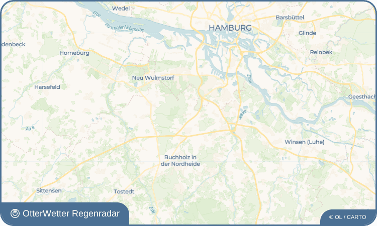 OtterWetter Regenradar-Widget Leversen