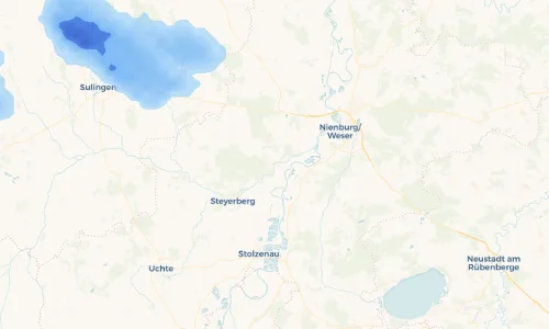 Regenradar Vorschaubild - Aktuelle Niederschläge in Liebenau und Umgebung