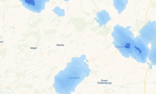 Regenradar Vorschaubild - Aktuelle Niederschläge in Lindern (Oldenburg) und Umgebung