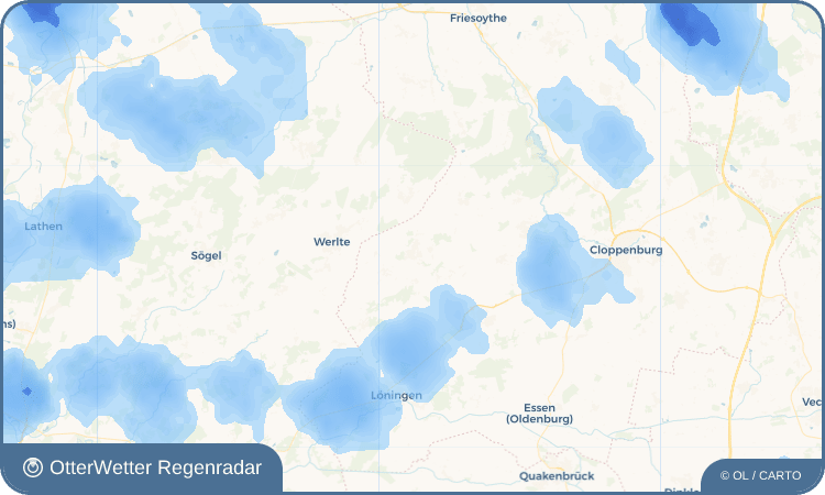 OtterWetter Regenradar-Widget Lindern (Oldenburg)