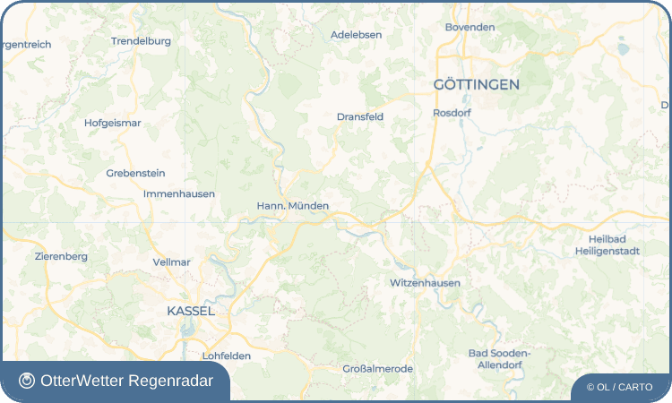 OtterWetter Regenradar-Widget Lippoldshausen