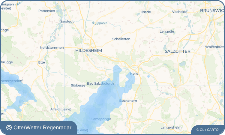 OtterWetter Regenradar-Widget Listringen