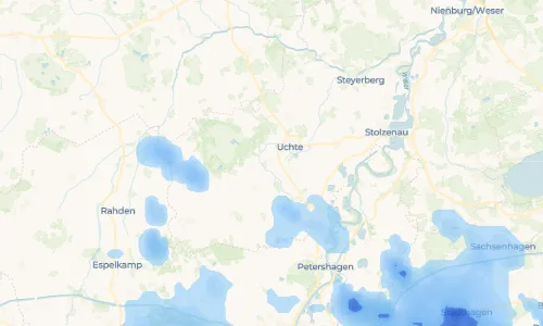 Regenradar Vorschaubild - Aktuelle Niederschläge in Lohhof und Umgebung