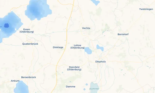 Regenradar Vorschaubild - Aktuelle Niederschläge in Lohne (Oldenburg) und Umgebung