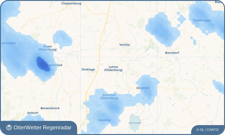 OtterWetter Regenradar-Widget Lohne (Oldenburg)