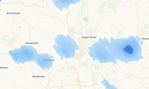 Regenradar Vorschaubild - Aktuelle Niederschläge in Lohne und Umgebung