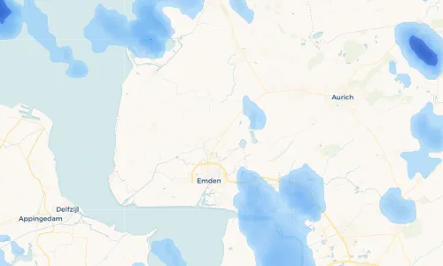 Regenradar Vorschaubild - Aktuelle Niederschläge in Loppersum und Umgebung