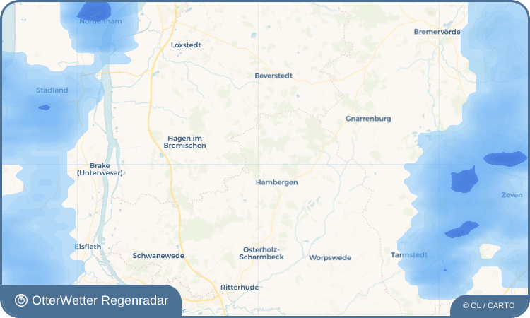 OtterWetter Regenradar-Widget Lübberstedt