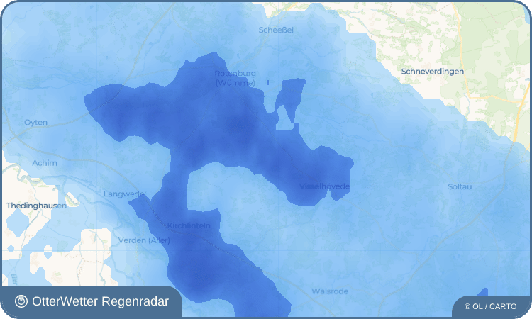 OtterWetter Regenradar-Widget Lüdingen