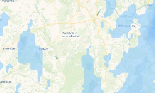 Regenradar Vorschaubild - Aktuelle Niederschläge in Lüllau und Umgebung