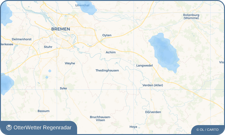 OtterWetter Regenradar-Widget Lunsen