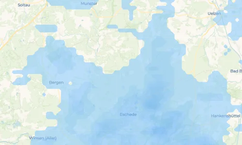 Regenradar Lutterloh: aktuelle Niederschläge in Lutterloh und Umgebung, Stand 22. Oktober 2026 um 0:45 Uhr