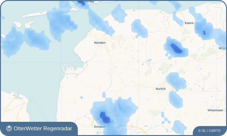 OtterWetter Regenradar-Widget Marienhafe