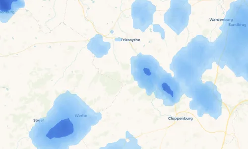 Regenradar Vorschaubild - Aktuelle Niederschläge in Markhausen und Umgebung