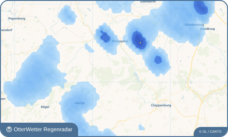 OtterWetter Regenradar-Widget Markhausen