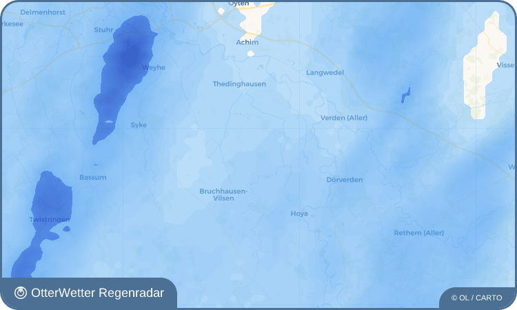 Widget-Vorschau für Martfeld Wetter-Widget-Vorschau mit Vorhersagedaten für Martfeld