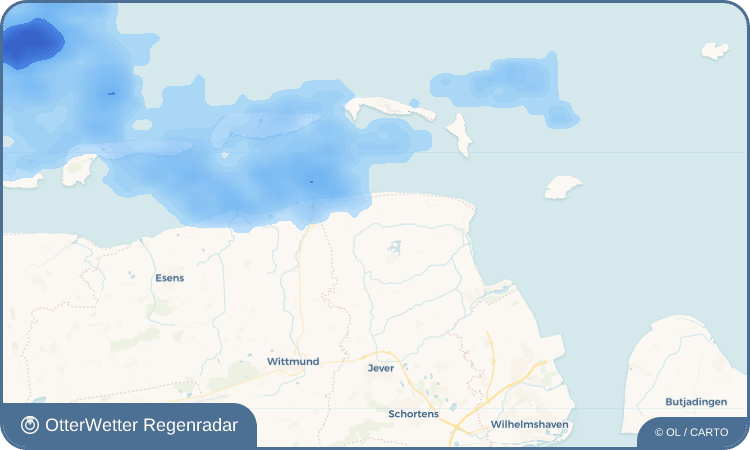 OtterWetter Regenradar-Widget Mederns