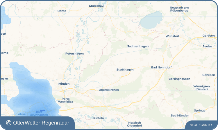 OtterWetter Regenradar-Widget Meerbeck bei Stadthagen