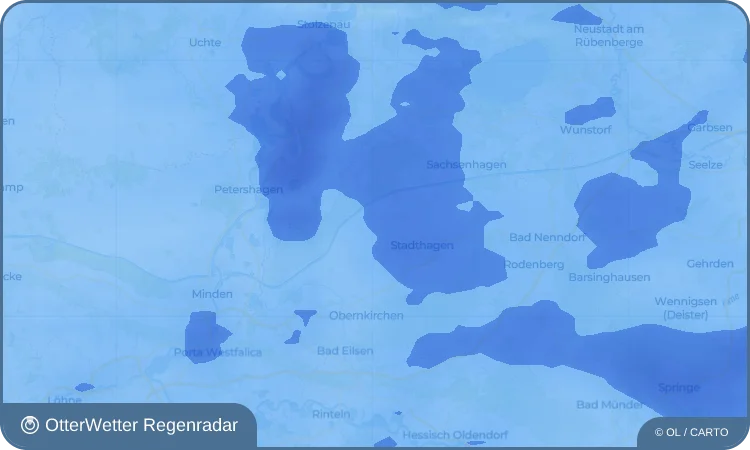 Wetter-Widget-Vorschau mit Vorhersagedaten für Meerbeck
