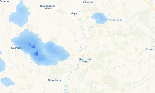 Regenradar Vorschaubild - Aktuelle Niederschläge in Mehlbergen und Umgebung