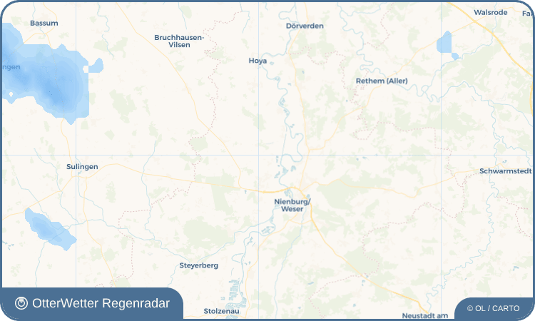 OtterWetter Regenradar-Widget Mehlbergen