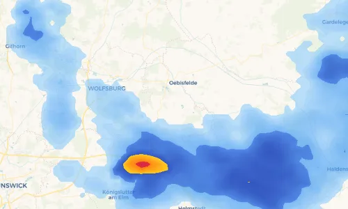 Regenradar-Vorschau: aktuelle Niederschläge in Meinkot und Umgebung