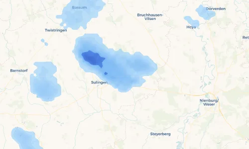 Regenradar Vorschaubild - Aktuelle Niederschläge in Mellinghausen und Umgebung