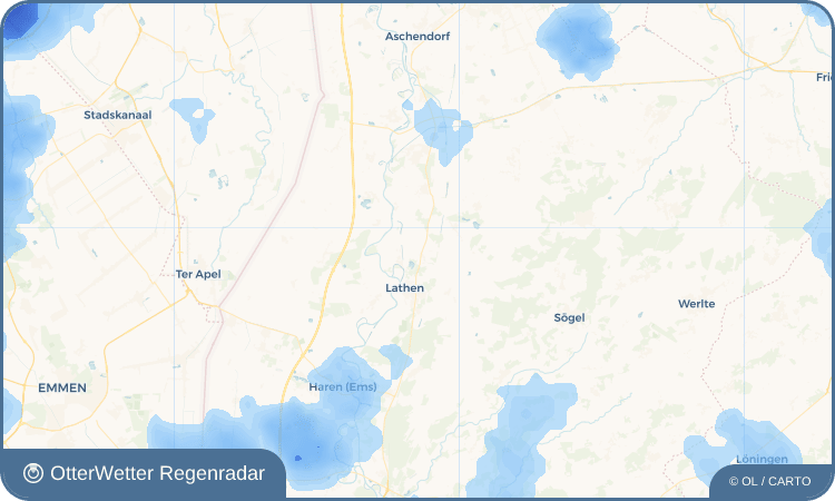 OtterWetter Regenradar-Widget Melstrup