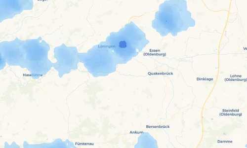 Regenradar Vorschaubild - Aktuelle Niederschläge in Menslage und Umgebung