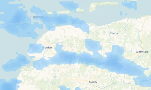 Regenradar Vorschaubild - Aktuelle Niederschläge in Menstede und Umgebung