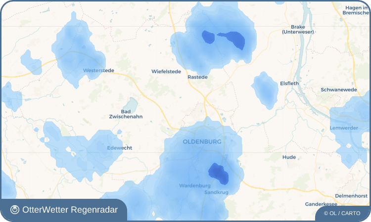 OtterWetter Regenradar-Widget Metjendorf