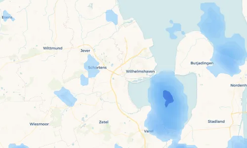 Regenradar Vorschaubild - Aktuelle Niederschläge in Middelsfähr und Umgebung