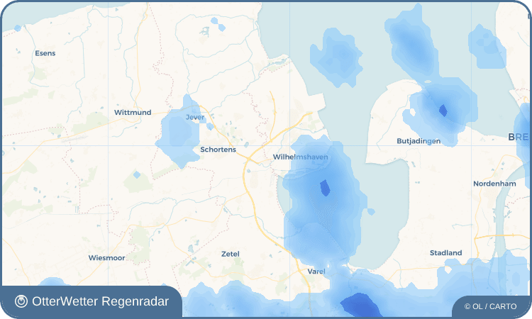 OtterWetter Regenradar-Widget Middelsfähr