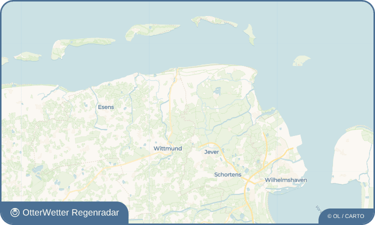 OtterWetter Regenradar-Widget Middoge