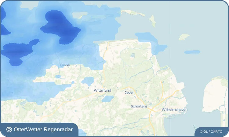 Widget-Vorschau für Middoge Wetter-Widget-Vorschau mit Vorhersagedaten für Middoge